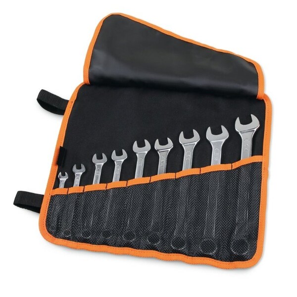 Beta 42AS Set of 9 Combination Wrenches in Tool Roll, SAE 1/4 in- 3/4 in 000420159 - main
